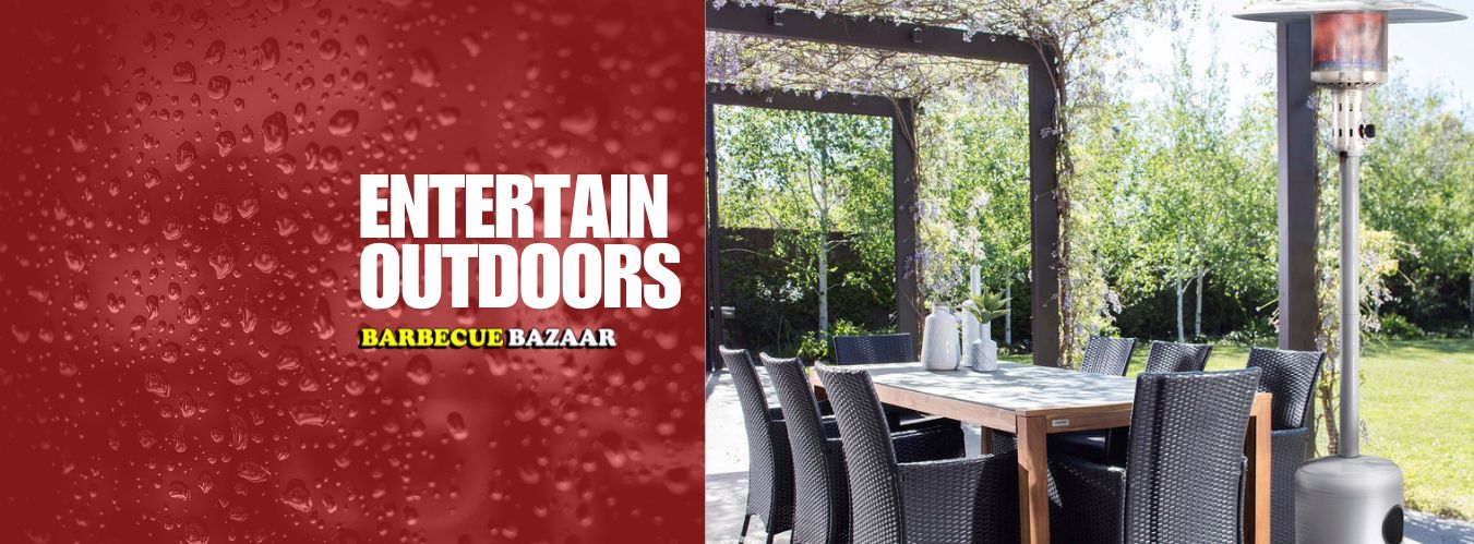 Outdoor heaters at Barbecue Bazaar