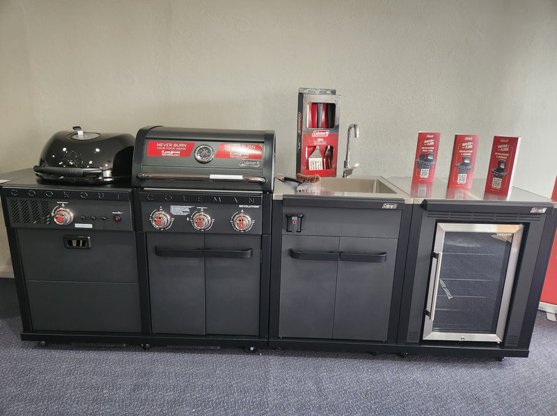 Coleman Revolution Dual Fuel with Sink and Fridge Modules
