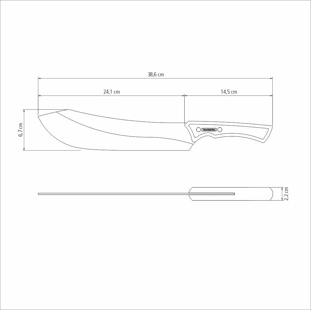 Tramontina Churrasco Black Meat Knife 10"