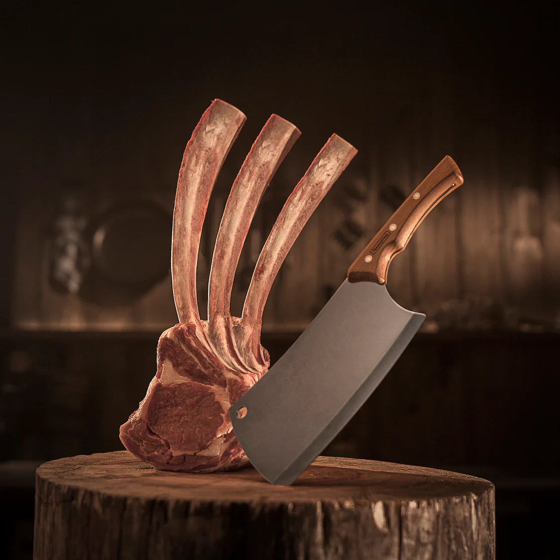 Tramontina Churrasco Black Meat Cleaver 7"
