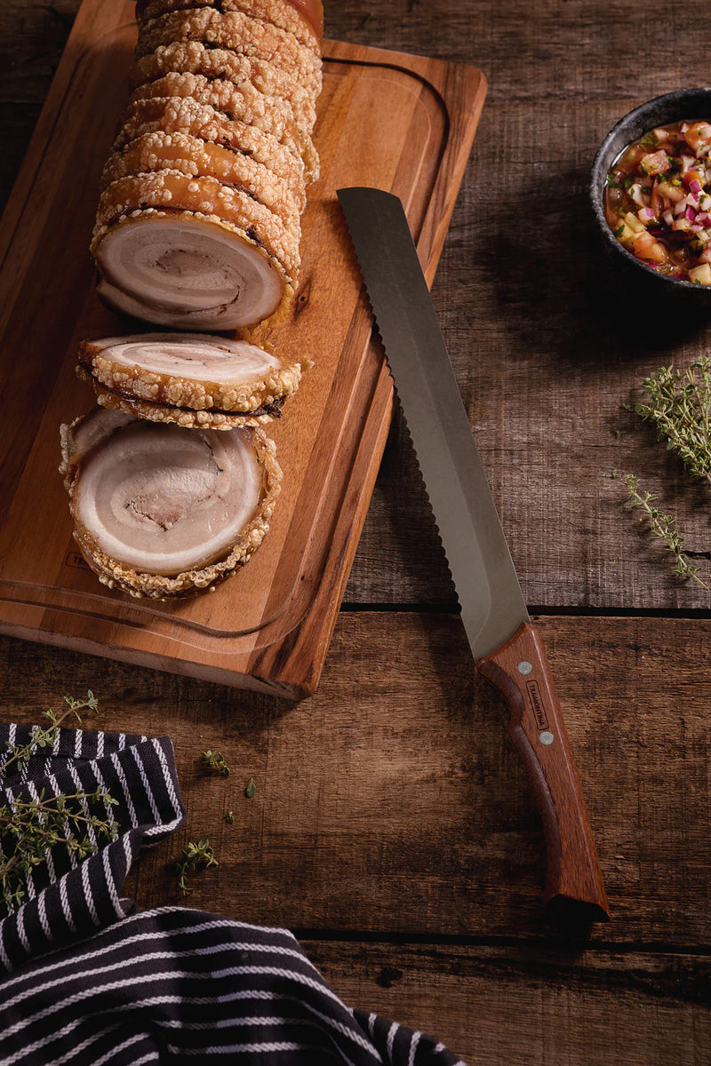 Tramontina Churrasco Black Brisket Slicer Serrated Edge 10"