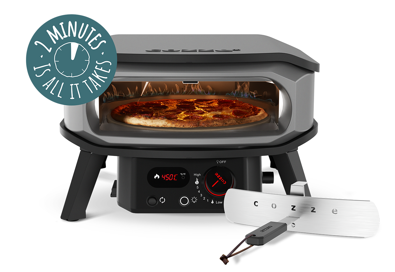 Cozze 13" Premium Rotating Pizza Oven
