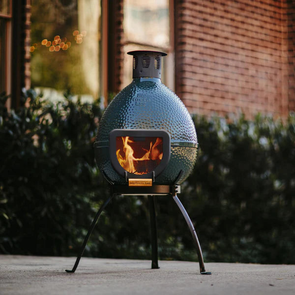 BIG GREEN EGG CHIMINEA - 50TH ANNIVERSARY