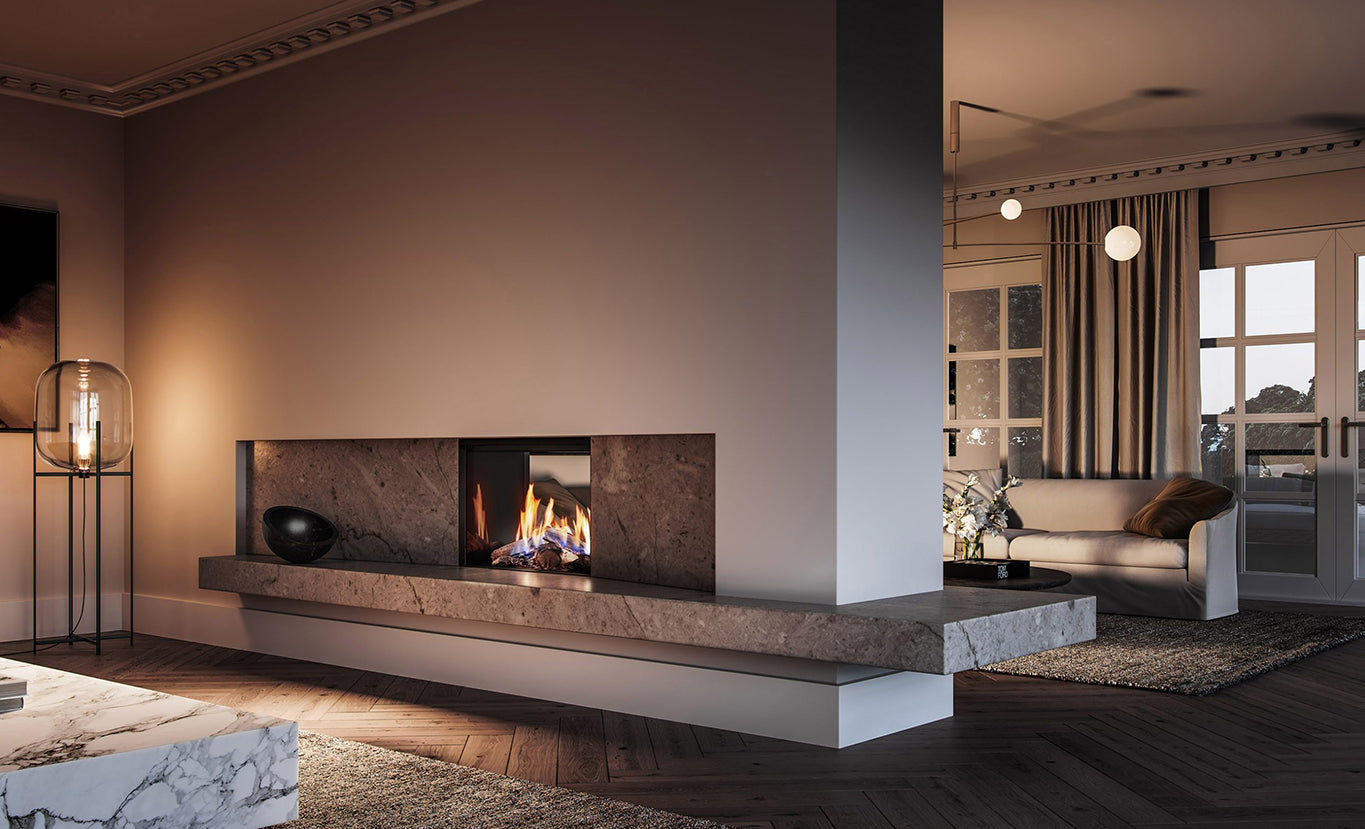RINNAI LS800F Double Sided Gas Logfire