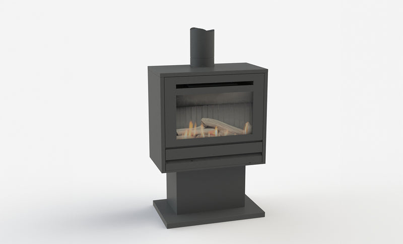 Rinnai SS850 Gas Log Fire Freestanding