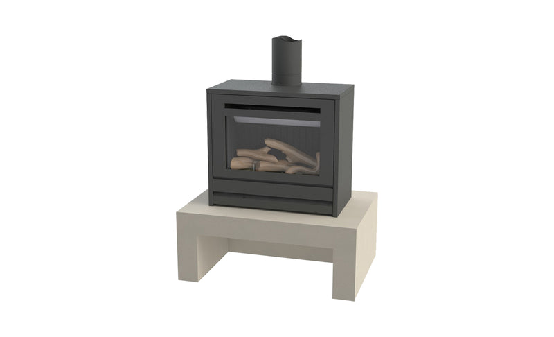 Rinnai SS850 Gas Log Fire Freestanding