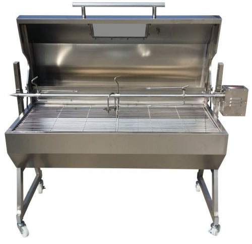 SPIT ROASTER 1500 STAINLESS HOODED DUAL FUEL