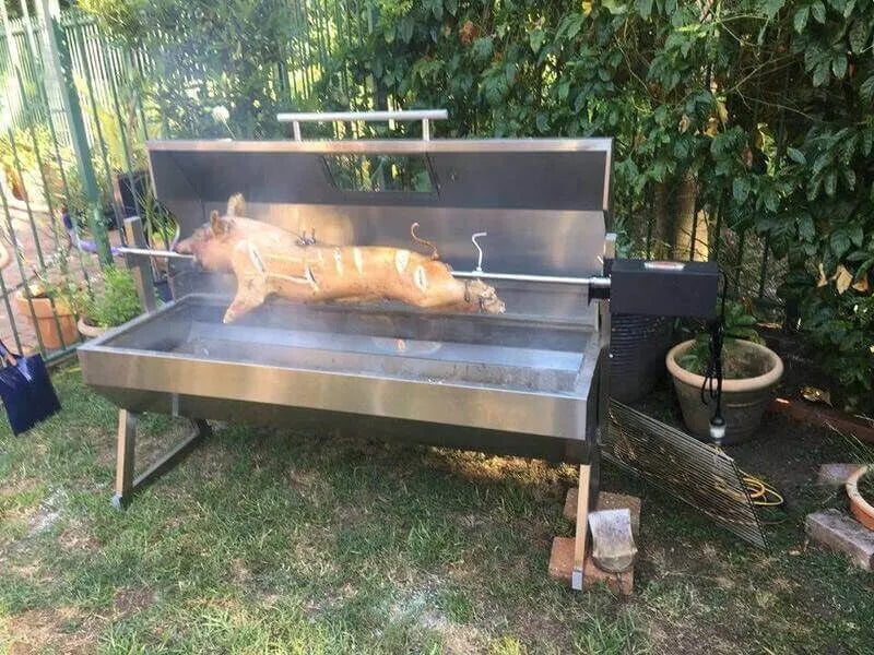 Flaming Coals Spartan Spit Roaster Stainless Steel 1500