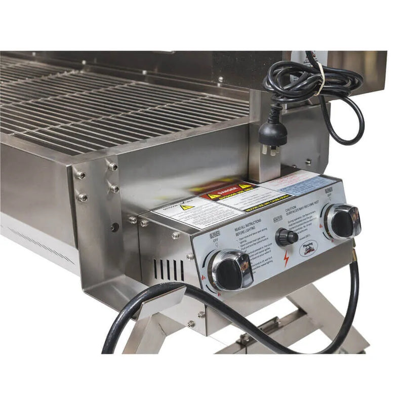 🔥Flaming Coals Duel Fuel Spit Roaster 1500🔥