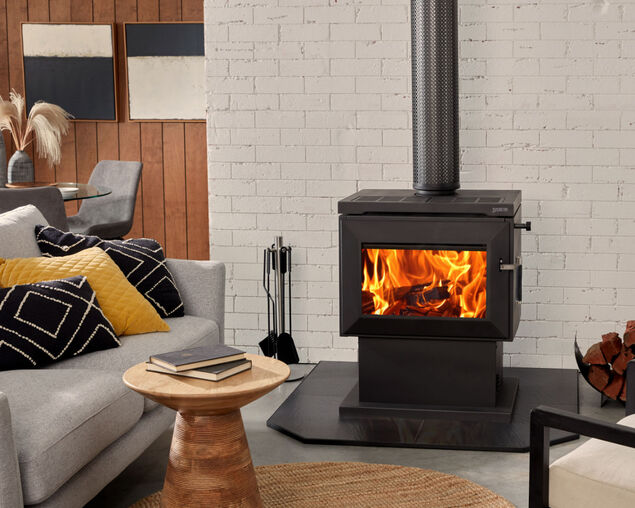 Saxon Blackwood Freestanding Heater