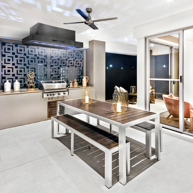 Excelsior Black Range Hood 1480mm