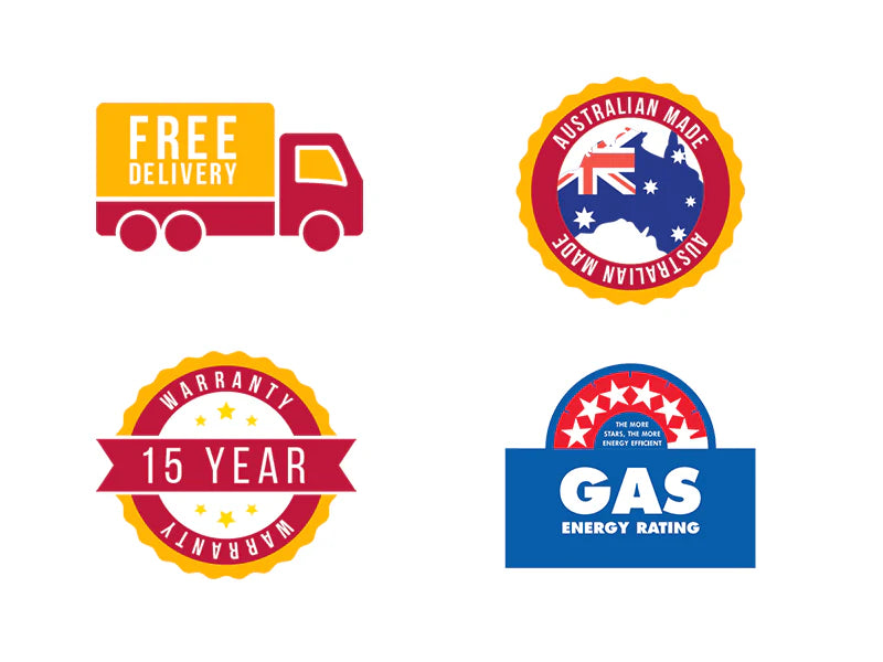 Archer FS100 Bay window Freestanding Gas log fire