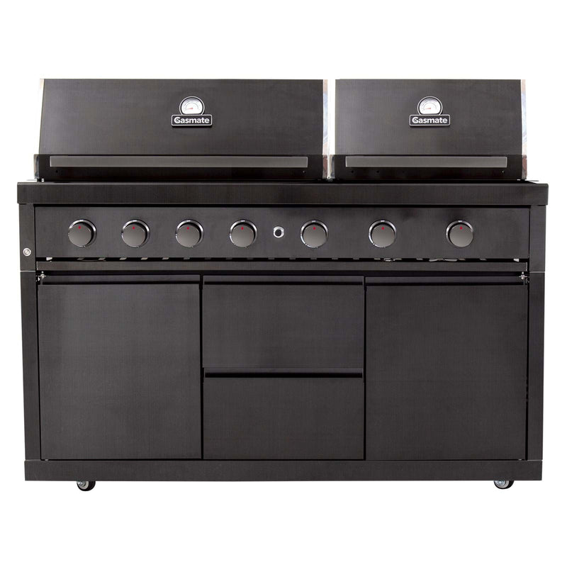 NOVA GRAPHITE 6 BURNER TWIN HOOD BBQ MK2