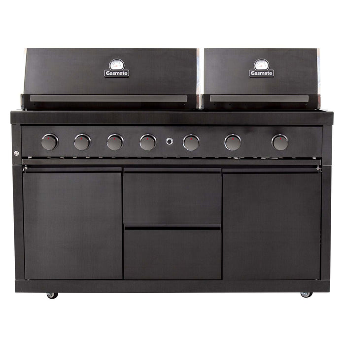 NOVA GRAPHITE 6 BURNER TWIN HOOD BBQ