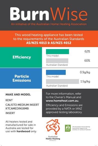 Kent Calisto Medium Insert Wood Heater