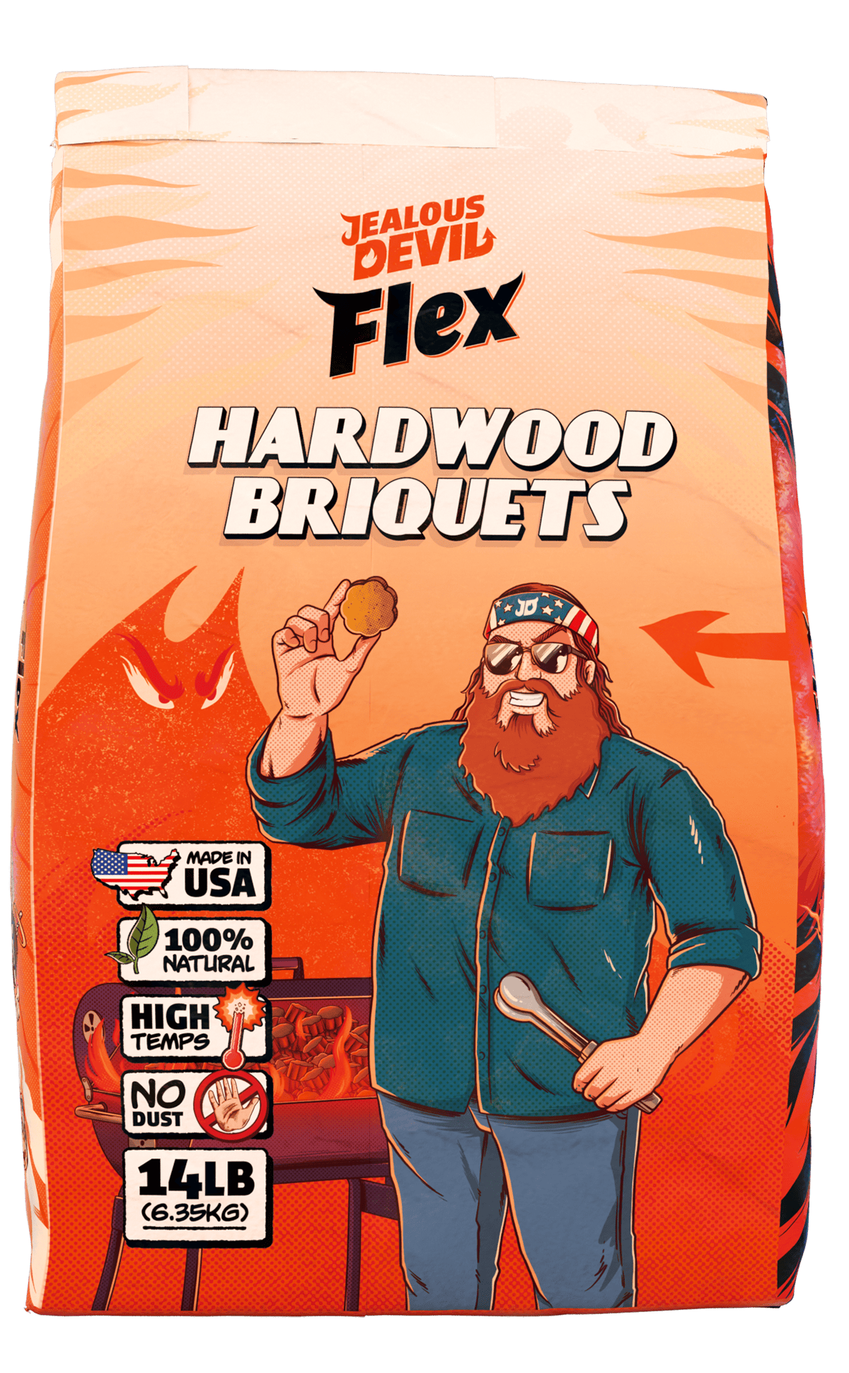 Jealous devil hardwood briquettes 6.3kg