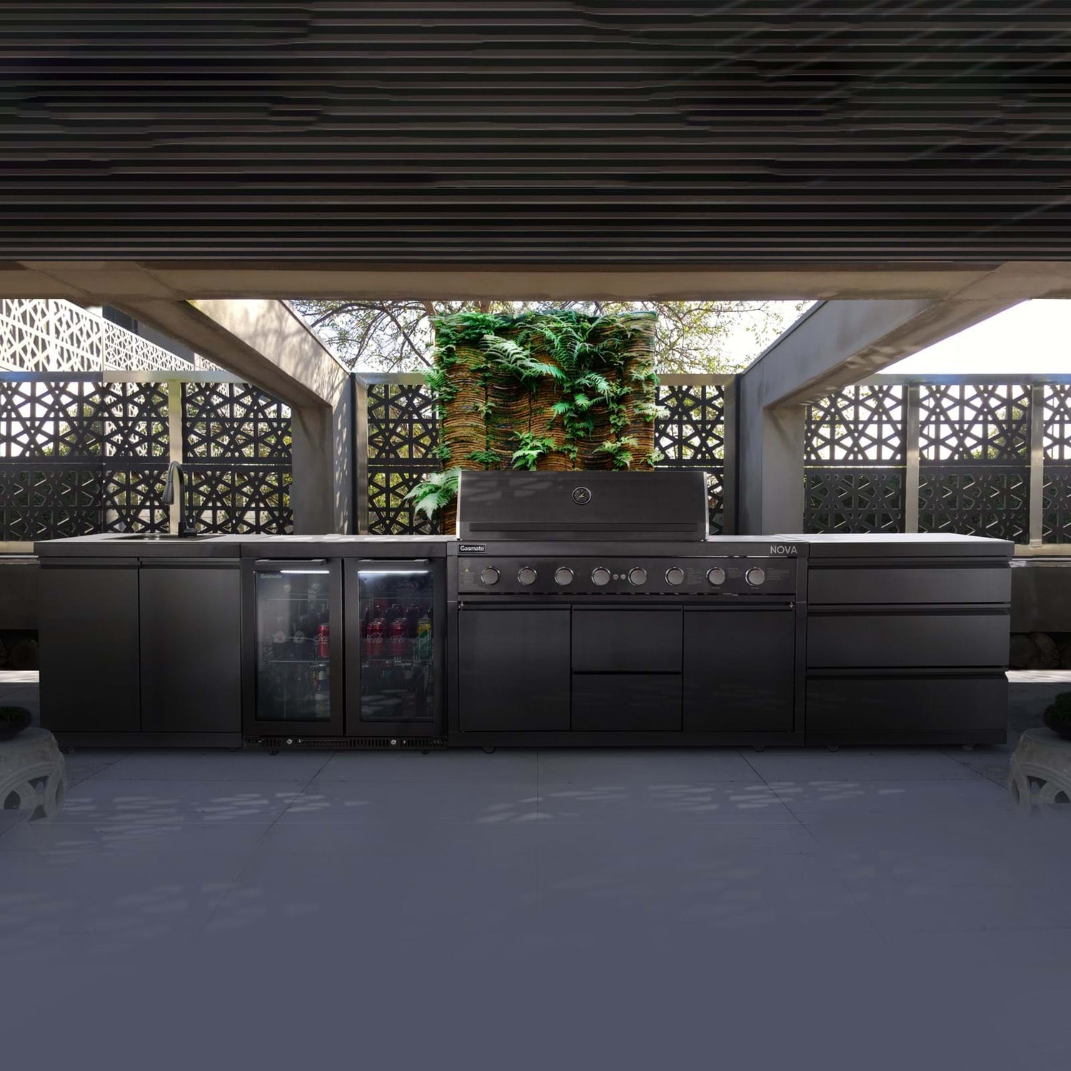 Gasmate Nova MK2 6b BBQ with Double Fridge & Storage module