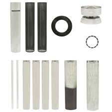 Maxiheat Woodheater Flue kit 4m - Black Decorative Mesh