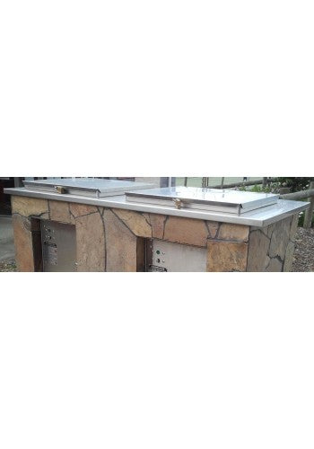 Stainless Steel Bench Top to suit Commercial Park BBQs
